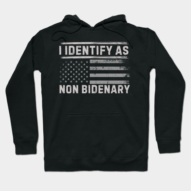 I identify as non Bidenary (v2) Hoodie by TreSiameseTee